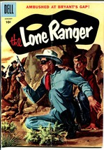 Lone Ranger #103 1957-Dell-painted cover-Ambush At Bryant&#39;s Gap-VG - £40.56 GBP