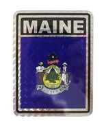 AES Wholesale Lot 12 State of Maine Flag Reflective Decal Bumper Sticker - $17.49 CAD