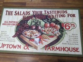 Potbelly Sandwich Works Early 2000s Uptown Farmhouse Promotional Sign 40&quot; X 23&quot; - £1,173.25 GBP