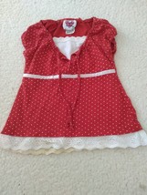 Girls Baby Girl Little Lass  Blouse Top with Lace, Size 24M - $6.79