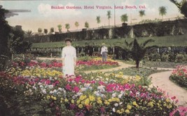 Sunken Gardens Hotel Virginia Long Beach California CA UDB Postcard B28 - £2.34 GBP