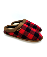 Dearfoams Men Asher Quilted Clog Slipper - Red Plaid,  Large US 11-12 - £14.59 GBP