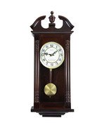 Bedford Clock Collection 27.5 Inch Cherry Oak Wall Clock - $204.50 CAD