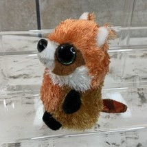 Mini Plush Raccoon Orange Beanie Cute Soft Cuddly - $7.91
