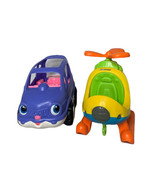 Fisher Price Little People PURPLE MINIVAN VAN Car and Helicopter Vehicle... - $430.81 MXN
