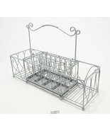 Gourmet Basics Mikasa Kitchen Table Silverware Caddy WHITE Holiday Picni... - $32.45 CAD