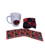 Sherlock Holmes London Best Bitter Glass Mug 5 Coasters &amp; Bar Towel Lot ... - $74.44