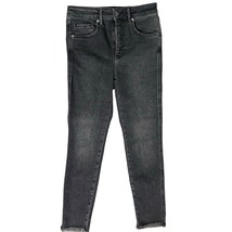 We The Free People Gray Charcoal Raw Hem Mid Rise Skinny Jeans size 28 S... - $488.42 MXN
