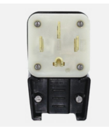 Leviton 9452-P Angle Straight Blade Plug Black 50A 125/250V NIB - $59.84