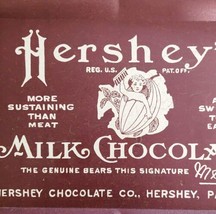 Hershey&#39;s Milk Chocolate Serving Tray Metal 12 x 9&quot; 1980 Vintage Collectible E12 - £27.51 GBP
