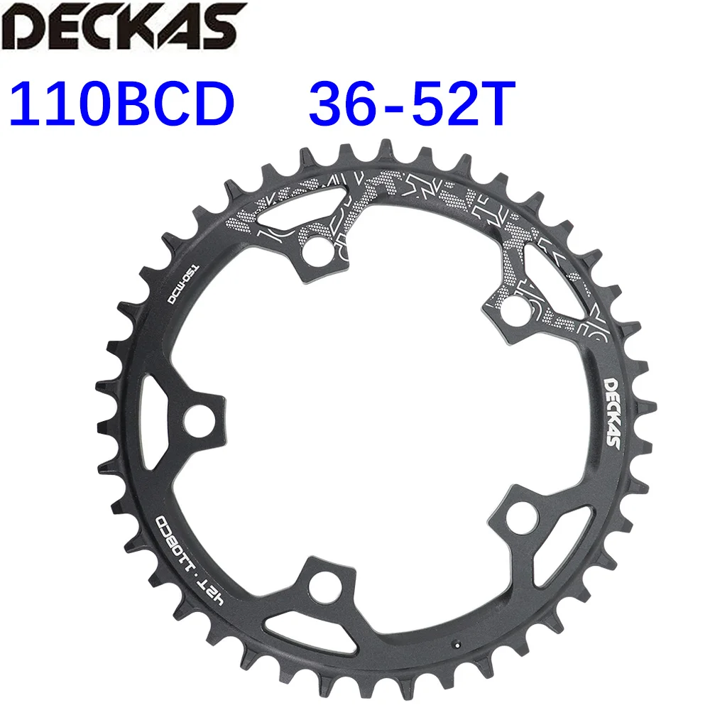 Deckas Chainring Round 110BCD for force red rival s350 s900 36 38 40 42 Tooth Ro - $120.55