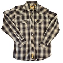 Larry Mahan Western Shirt Mens Size XXL Pearl Snap Button Up Plaid Cowboy Ranch - £23.42 GBP