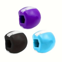 NEW 3PCS Jawline Exerciser Mouth Exercise Fitness Ball Neck Face Jaw Trainer - £6.81 GBP