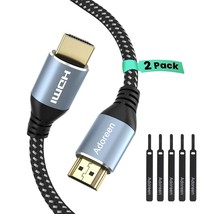 4K Hdmi Cable 4 Feet/2 Pack, High Speed 18Gbps Hdmi 2.0 Cable (1.5-60Ft), Hdr Hd - £15.01 GBP