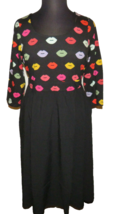 Torrid Women&#39;s Lip Print Midi Dress -Pockets- Plus Size 4X-26 - £27.43 GBP