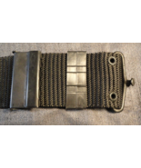 ORIGINAL VIETNAM WAR ERA BLACK PISTOL BELT BLACK OPERATIONS WEB BELT LAR... - $25.24