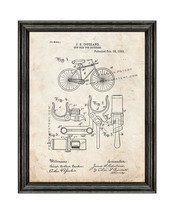 Gun Clip For Bicycles Patent Print Old Look with Black Wood Frame - £19.94 GBP+