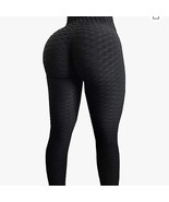 (3) High Waist Tummy Control Workout Ruched Butt Lifting Stretchy Leggin... - $45.99