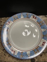Debbie Mumm Snowman Dinner Plate By Sakura 11” - £7.17 GBP