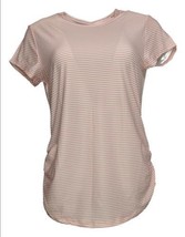 New Balance x Isaac Mizrahi Live! Striped Perfect Tee (AntiqueRose, XXL) A353279 - $14.63