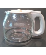MR. COFFEE 12 Cup Glass Replacement Coffee Pot Carafe Decanter White Handle - £7.81 GBP