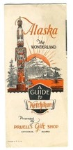 2 Brochures History of Ketchikan &amp; Totems 1950 Pruell&#39;s Billingley Alaska  - £27.23 GBP