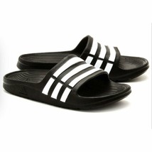 Adidas Kids Originals Adilette Aqua K Slide Sandal Shoe Black White Boys Size 12 - £23.69 GBP