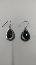 Samuel Aaron Black Onyx Multi Faceted Pear Cut Earrings, Sterling Silver - $45.95