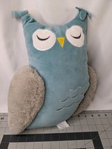 Tiny Dreamers Owl Pillow Plush 15 Inch Teal Stuffed Animal Toy - $19.95