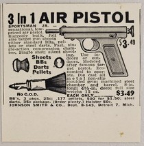 1948 Print Ad 3 in 1 Air Pistols Sportsman Jr Johnson Smith Detroit,Michigan - £5.61 GBP