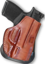 Fits Springfield Hellcat 9mm 3”BBL Leather Paddle Holster Open Top #1524... - $54.99