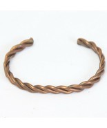 Vintage Solid Copper  Braided Twisted Cuff Bracelet Women  A - $12.73