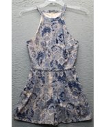 One Clothing Halter Romper Women Small Multi Geo Print Lined Sleeveless ... - $437.85 MXN
