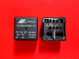 SLDH-24VDC-1C, 24VDC Automotive Relay With Pcb Soldering Pins, Songle Brand New! - $6.50