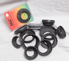 Lot of 12 Rubber Lens Hood Kalt 58mm NIB etc. tthc - $49.49