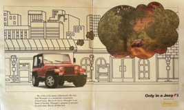 1987 Jeep Wrangler Vintage Print Ad A Car To Set You Free City To Off Road - £11.51 GBP