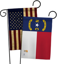 North Carolina - Impressions Decorative USA Vintage - Applique Garden Flags Pack - £24.75 GBP