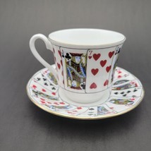 Staffordshire Elizabethan Bone China &quot;Cut For Coffee&quot; Cup &amp; Saucer VTG - £16.98 GBP