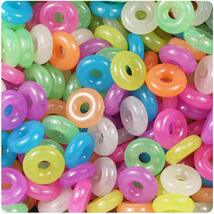 BeadTin Glow Multi 14mm Ring Craft Beads (100pcs) - $3.39