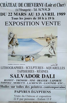 Dalí - Original Exhibition Poster - Cheverny - Poster - Rare - 1989 - $144.54