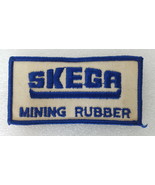 Patch Skega Mining Rubber 1970s Vintage Embroidered Blue White Sew On - £7.82 GBP