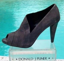 Donald Pliner Couture Suede Leather Boot Shoe Pump New Asymmetrical Desi... - $395.00