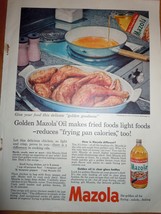 Mazola Oil Golden Mazola  Print Magazine Ad 1956 - £3.98 GBP