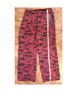 Aero Live Love Dream Soft Flannel PJ Pants Leopard Design Pink Stretch W... - $8.95