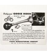 1949 Yoder Hollywood Goose Bike Horn Advertisement Bicycle Scooter Suppl... - €17,15 EUR