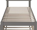 AFI Boston Twin Size Platform Bed with Twin Trundle in Grey - $387.99