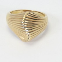 VTG Size 6 1/2 Ring ESPO 14K GE Goldplate Signed Stripe Row - $22.53