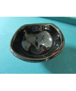 Orrefors Art Glass Signed Dark Red Footed Bowl Beautiful - $1,029.01 MXN