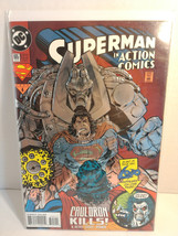 DC # 695 SUPERMAN in Action Comics Cauldron Kills!  Embossed Holo Cover ... - $10.00
