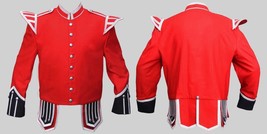Doublet Red Blazer Wool Silver Braid Silver Buttons Black Cuffs And Uppe... - $150.00